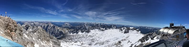 Panorama von der Zugspitze