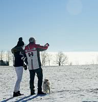 Winter mit Hund in Hchenschwand