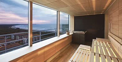 Sauna mit Meerblick