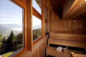 Sauna mit Panoramablick